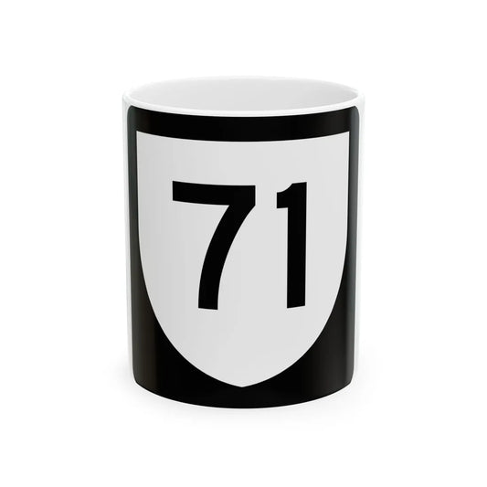 PR urban primary 71 (Puerto Rico) (Road Sign) White Coffee Mug 11oz - Go Mug Yourself