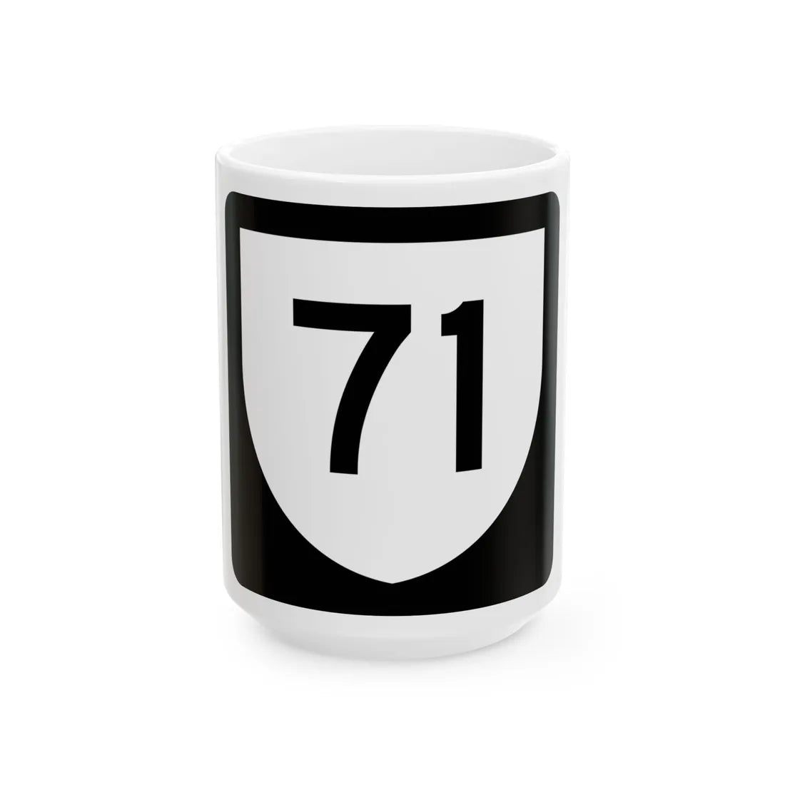PR urban primary 71 (Puerto Rico) (Road Sign) White Coffee Mug 15oz - Go Mug Yourself