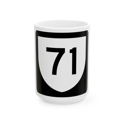PR urban primary 71 (Puerto Rico) (Road Sign) White Coffee Mug 15oz - Go Mug Yourself
