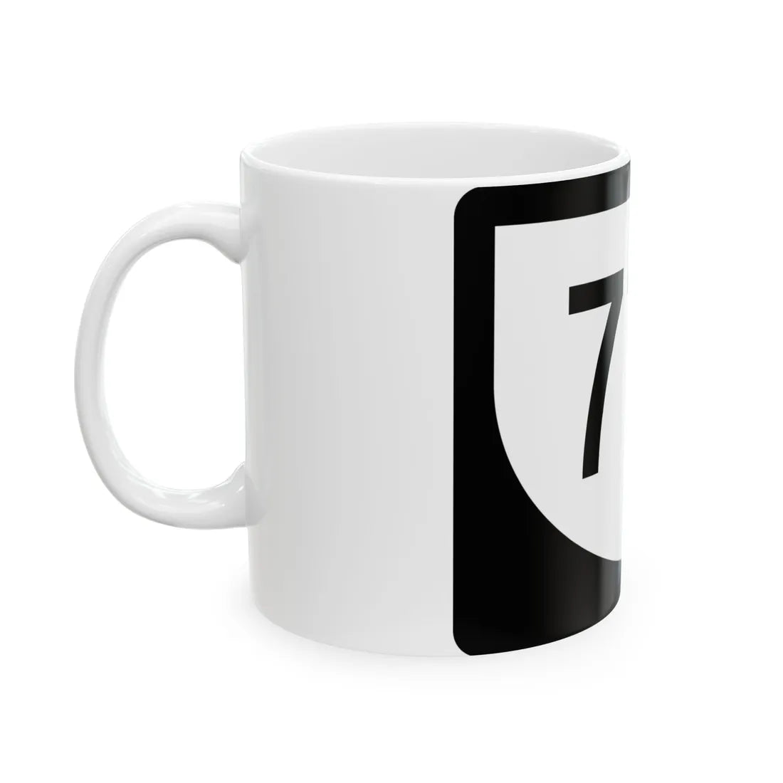 PR urban primary 71R (Puerto Rico) (Road Sign) White Coffee Mug - Go Mug Yourself