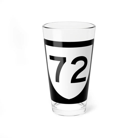 PR urban primary 72 (Puerto Rico) (Road Sign) Pint Glass 16oz 16oz - Go Mug Yourself