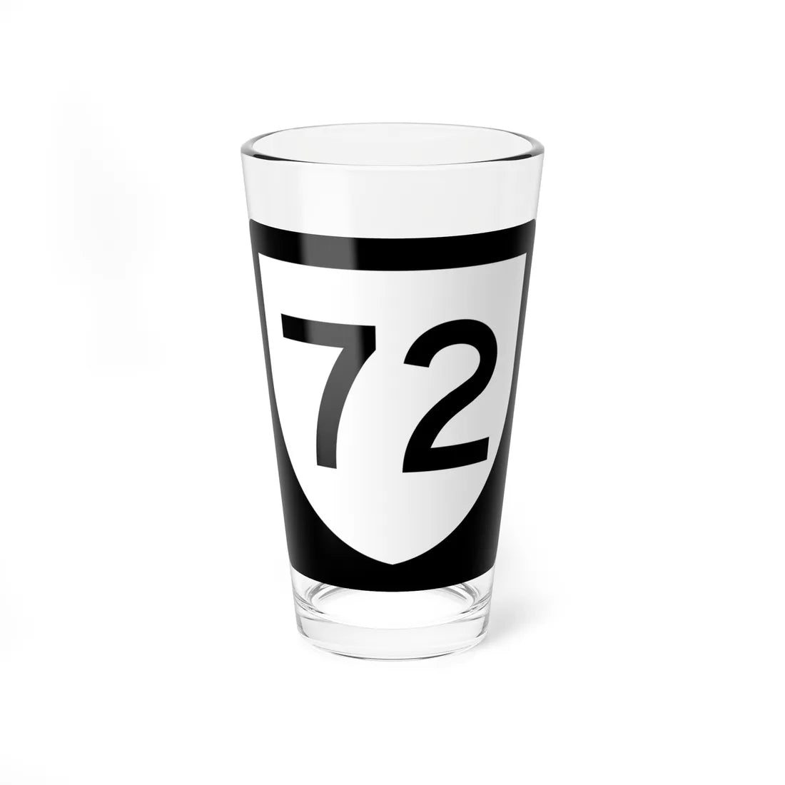 PR urban primary 72 (Puerto Rico) (Road Sign) Pint Glass 16oz - Go Mug Yourself