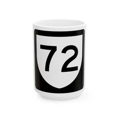 PR urban primary 72 (Puerto Rico) (Road Sign) White Coffee Mug 15oz - Go Mug Yourself