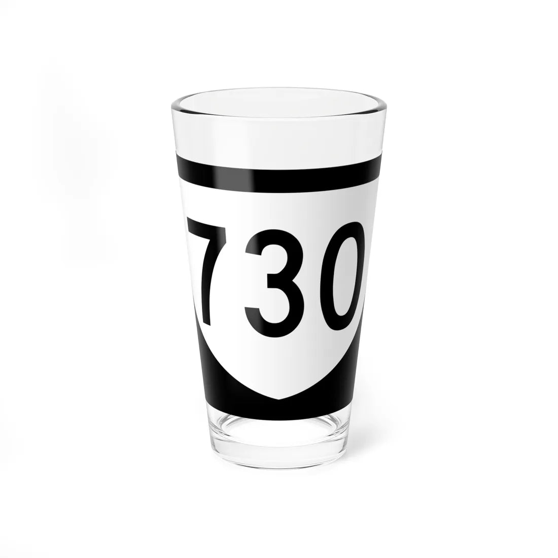 PR urban primary 730 (Puerto Rico) (Road Sign) Pint Glass 16oz 16oz - Go Mug Yourself