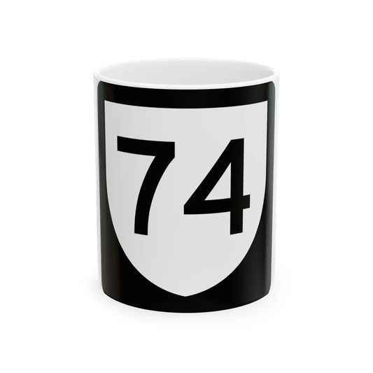 PR urban primary 74 (Puerto Rico) (Road Sign) White Coffee Mug 11oz - Go Mug Yourself