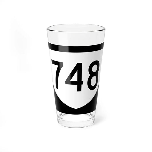 PR urban primary 748 (Puerto Rico) (Road Sign) Pint Glass 16oz 16oz - Go Mug Yourself
