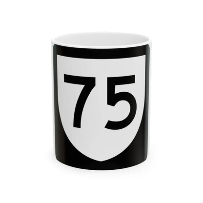 PR urban primary 75 (Puerto Rico) (Road Sign) White Coffee Mug 11oz - Go Mug Yourself