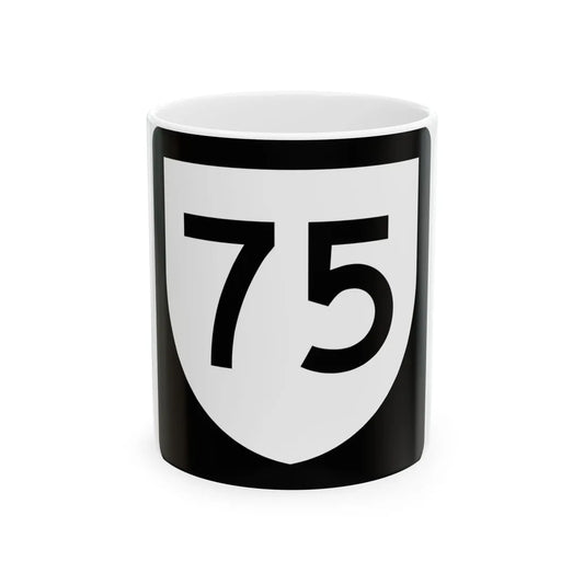 PR urban primary 75 (Puerto Rico) (Road Sign) White Coffee Mug 11oz - Go Mug Yourself