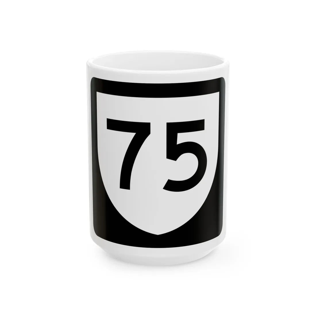 PR urban primary 75 (Puerto Rico) (Road Sign) White Coffee Mug 15oz - Go Mug Yourself