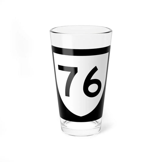PR urban primary 76 (Puerto Rico) (Road Sign) Pint Glass 16oz 16oz - Go Mug Yourself