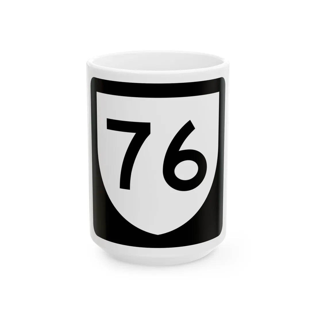 PR urban primary 76 (Puerto Rico) (Road Sign) White Coffee Mug 15oz - Go Mug Yourself