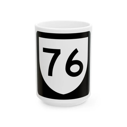 PR urban primary 76 (Puerto Rico) (Road Sign) White Coffee Mug 15oz - Go Mug Yourself