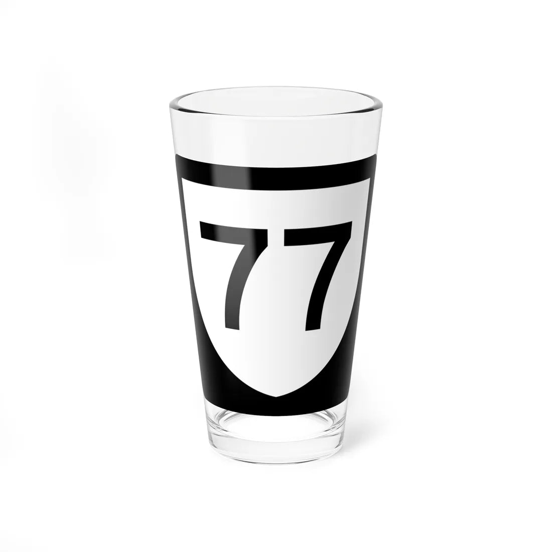 PR urban primary 77 (Puerto Rico) (Road Sign) Pint Glass 16oz - Go Mug Yourself