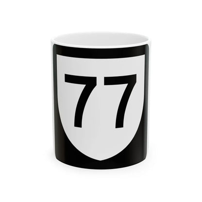 PR urban primary 77 (Puerto Rico) (Road Sign) White Coffee Mug 11oz - Go Mug Yourself