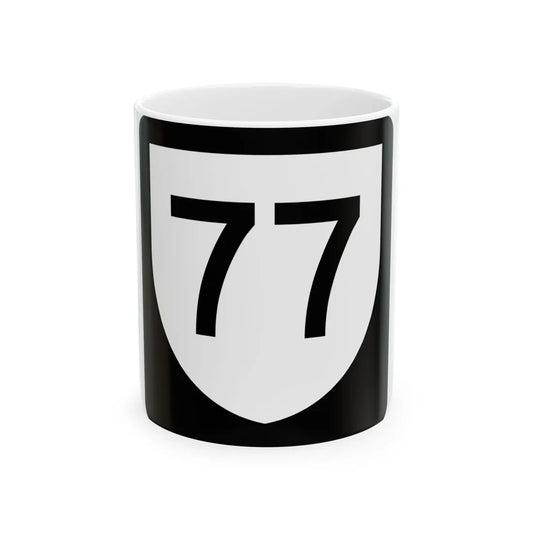 PR urban primary 77 (Puerto Rico) (Road Sign) White Coffee Mug 11oz - Go Mug Yourself