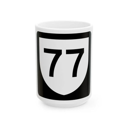 PR urban primary 77 (Puerto Rico) (Road Sign) White Coffee Mug 15oz - Go Mug Yourself