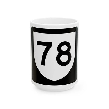 PR urban primary 78 (Puerto Rico) (Road Sign) White Coffee Mug 15oz - Go Mug Yourself