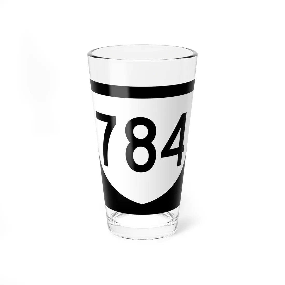 PR urban primary 784 (Puerto Rico) (Road Sign) Pint Glass 16oz 16oz - Go Mug Yourself