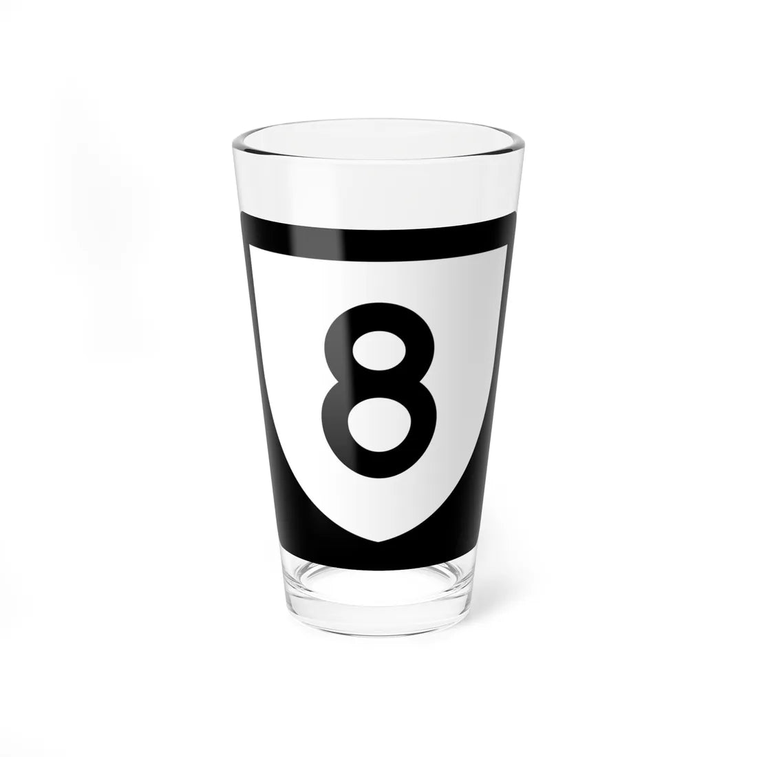 PR urban primary 8 (Puerto Rico) (Road Sign) Pint Glass 16oz 16oz - Go Mug Yourself