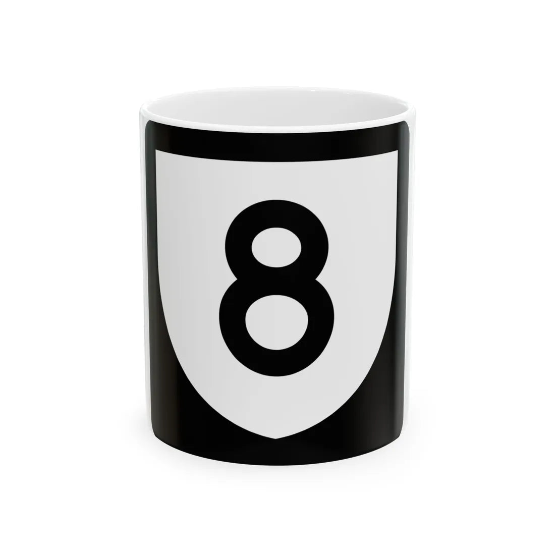 PR urban primary 8 (Puerto Rico) (Road Sign) White Coffee Mug 11oz - Go Mug Yourself
