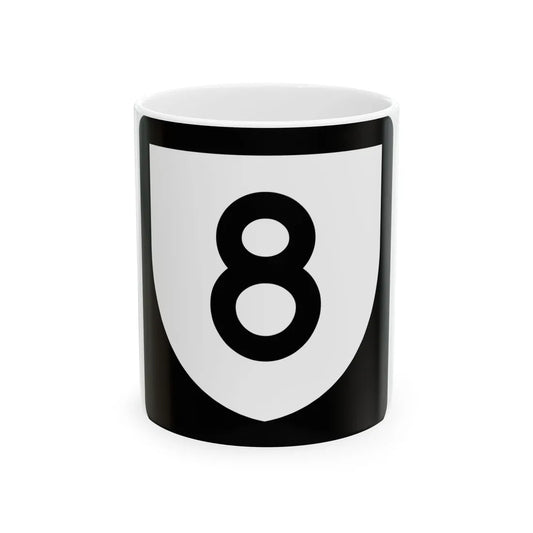 PR urban primary 8 (Puerto Rico) (Road Sign) White Coffee Mug 11oz - Go Mug Yourself