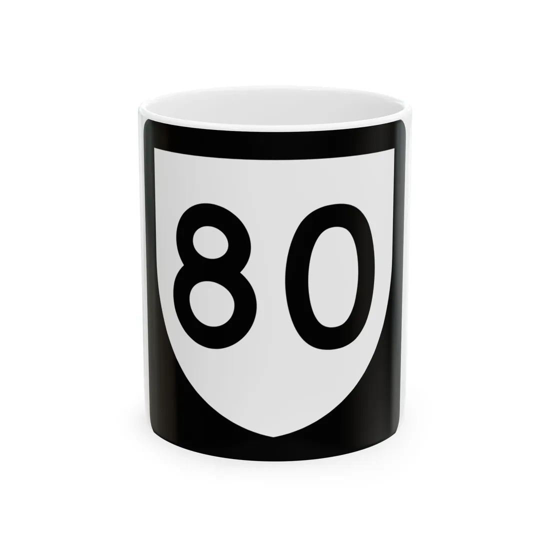PR urban primary 80 (Puerto Rico) (Road Sign) White Coffee Mug 11oz - Go Mug Yourself