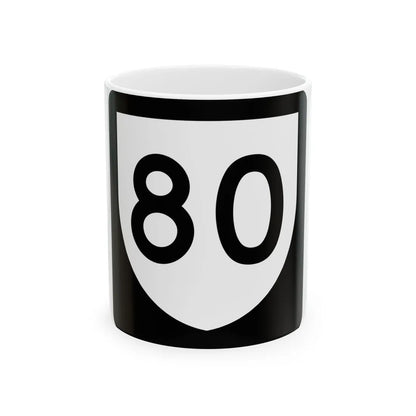 PR urban primary 80 (Puerto Rico) (Road Sign) White Coffee Mug 11oz - Go Mug Yourself