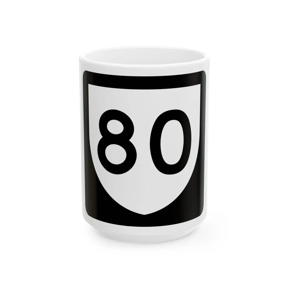 PR urban primary 80 (Puerto Rico) (Road Sign) White Coffee Mug 15oz - Go Mug Yourself