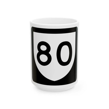 PR urban primary 80 (Puerto Rico) (Road Sign) White Coffee Mug 15oz - Go Mug Yourself