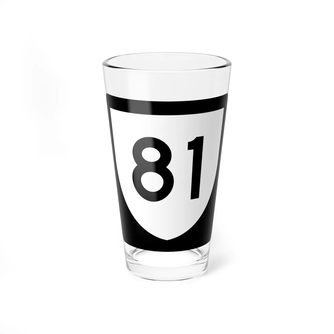 PR urban primary 81 (Puerto Rico) (Road Sign) Pint Glass 16oz - Go Mug Yourself