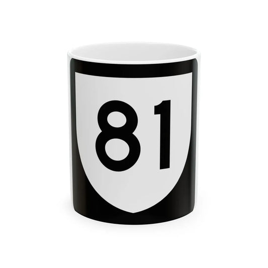 PR urban primary 81 (Puerto Rico) (Road Sign) White Coffee Mug 11oz - Go Mug Yourself