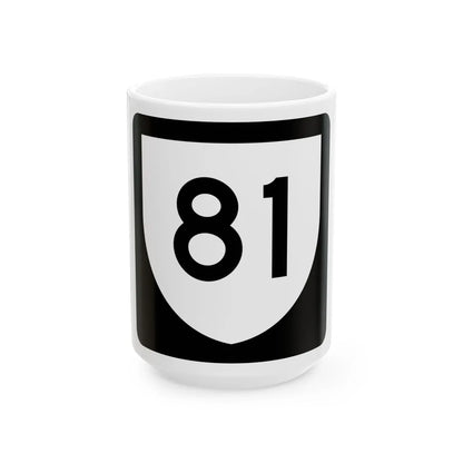 PR urban primary 81 (Puerto Rico) (Road Sign) White Coffee Mug 15oz - Go Mug Yourself