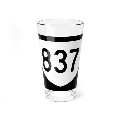 PR urban primary 837 (Puerto Rico) (Road Sign) Pint Glass 16oz - Go Mug Yourself