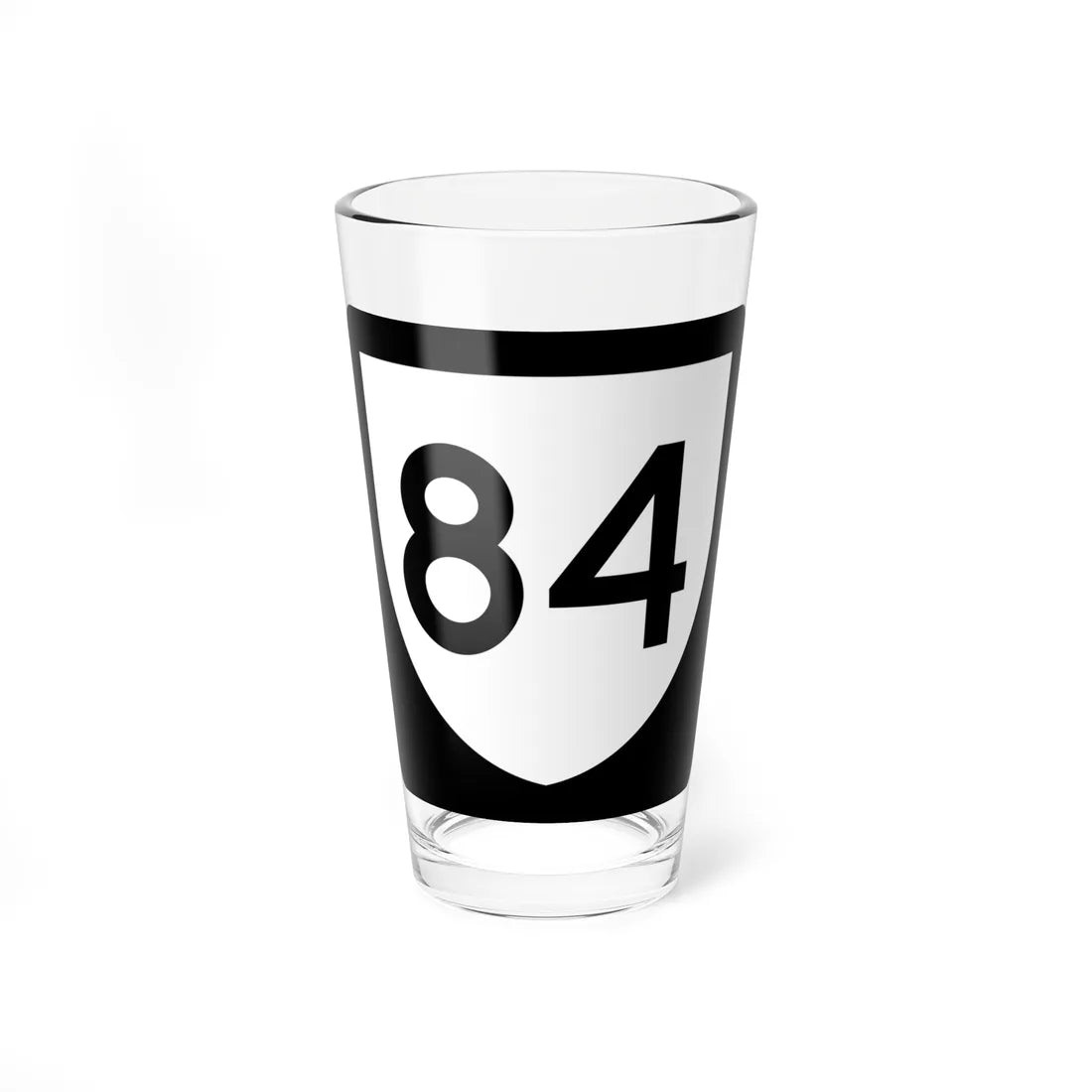 PR urban primary 84 (Puerto Rico) (Road Sign) Pint Glass 16oz 16oz - Go Mug Yourself