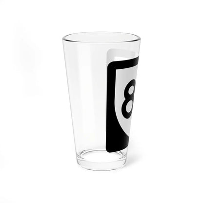 PR urban primary 84 (Puerto Rico) (Road Sign) Pint Glass 16oz - Go Mug Yourself