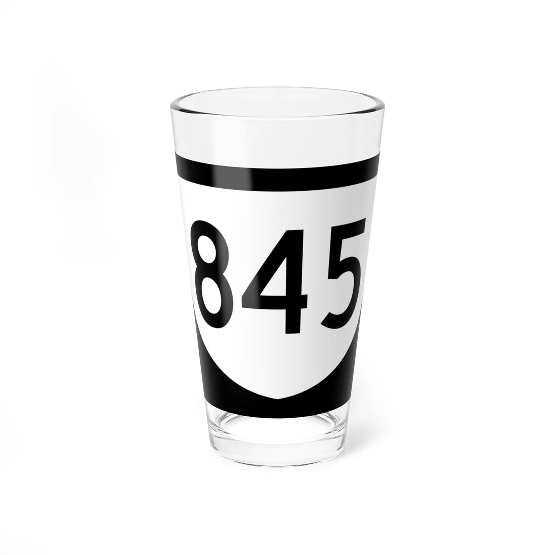 PR urban primary 845 (Puerto Rico) (Road Sign) Pint Glass 16oz 16oz - Go Mug Yourself