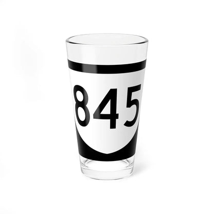 PR urban primary 845 (Puerto Rico) (Road Sign) Pint Glass 16oz 16oz - Go Mug Yourself