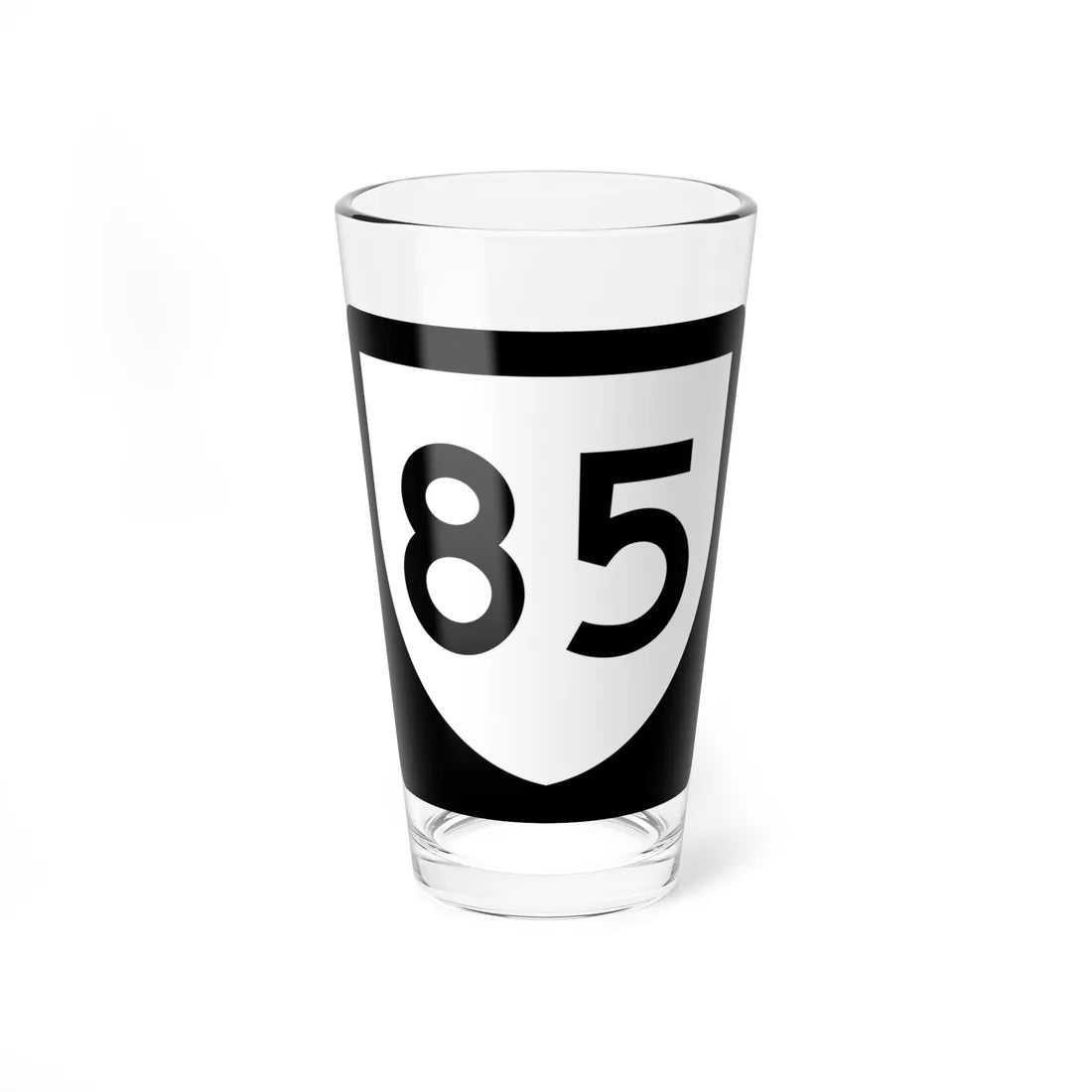 PR urban primary 85 (Puerto Rico) (Road Sign) Pint Glass 16oz 16oz - Go Mug Yourself