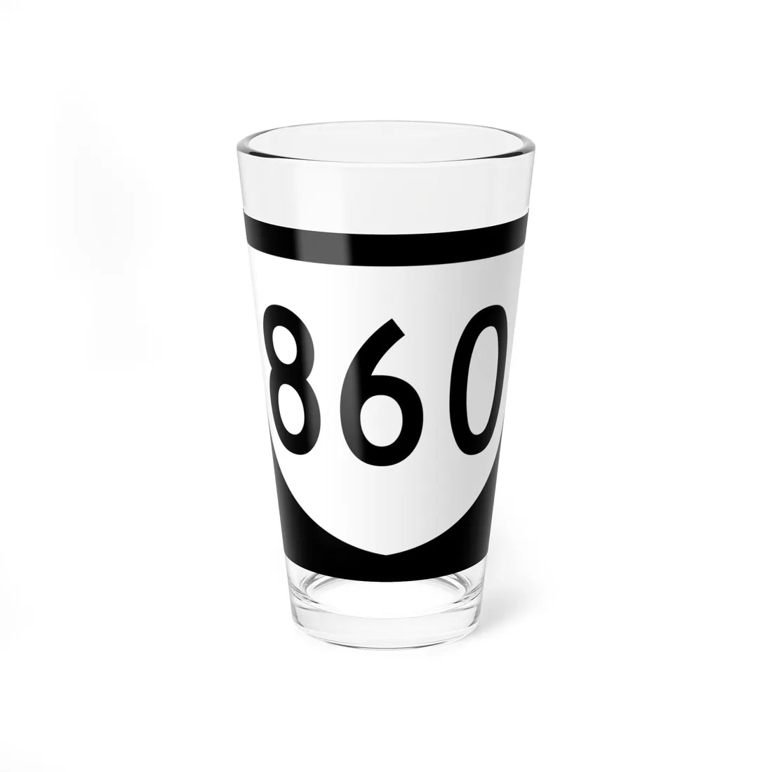 PR urban primary 860 (Puerto Rico) (Road Sign) Pint Glass 16oz - Go Mug Yourself