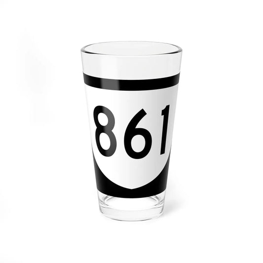 PR urban primary 861 (Puerto Rico) (Road Sign) Pint Glass 16oz 16oz - Go Mug Yourself