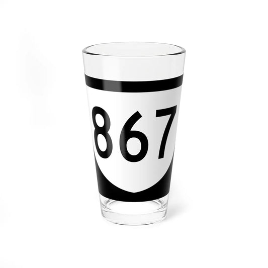 PR urban primary 867 (Puerto Rico) (Road Sign) Pint Glass 16oz 16oz - Go Mug Yourself