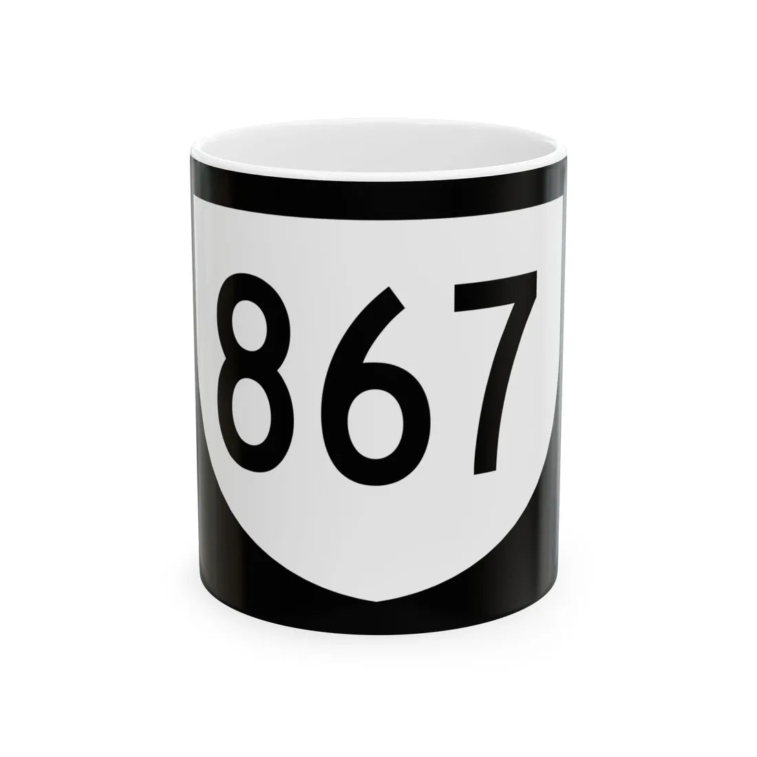 PR urban primary 867 (Puerto Rico) (Road Sign) White Coffee Mug 11oz - Go Mug Yourself
