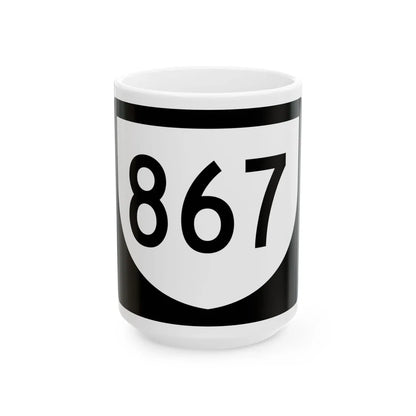 PR urban primary 867 (Puerto Rico) (Road Sign) White Coffee Mug 15oz - Go Mug Yourself