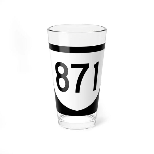 PR urban primary 871 (Puerto Rico) (Road Sign) Pint Glass 16oz 16oz - Go Mug Yourself