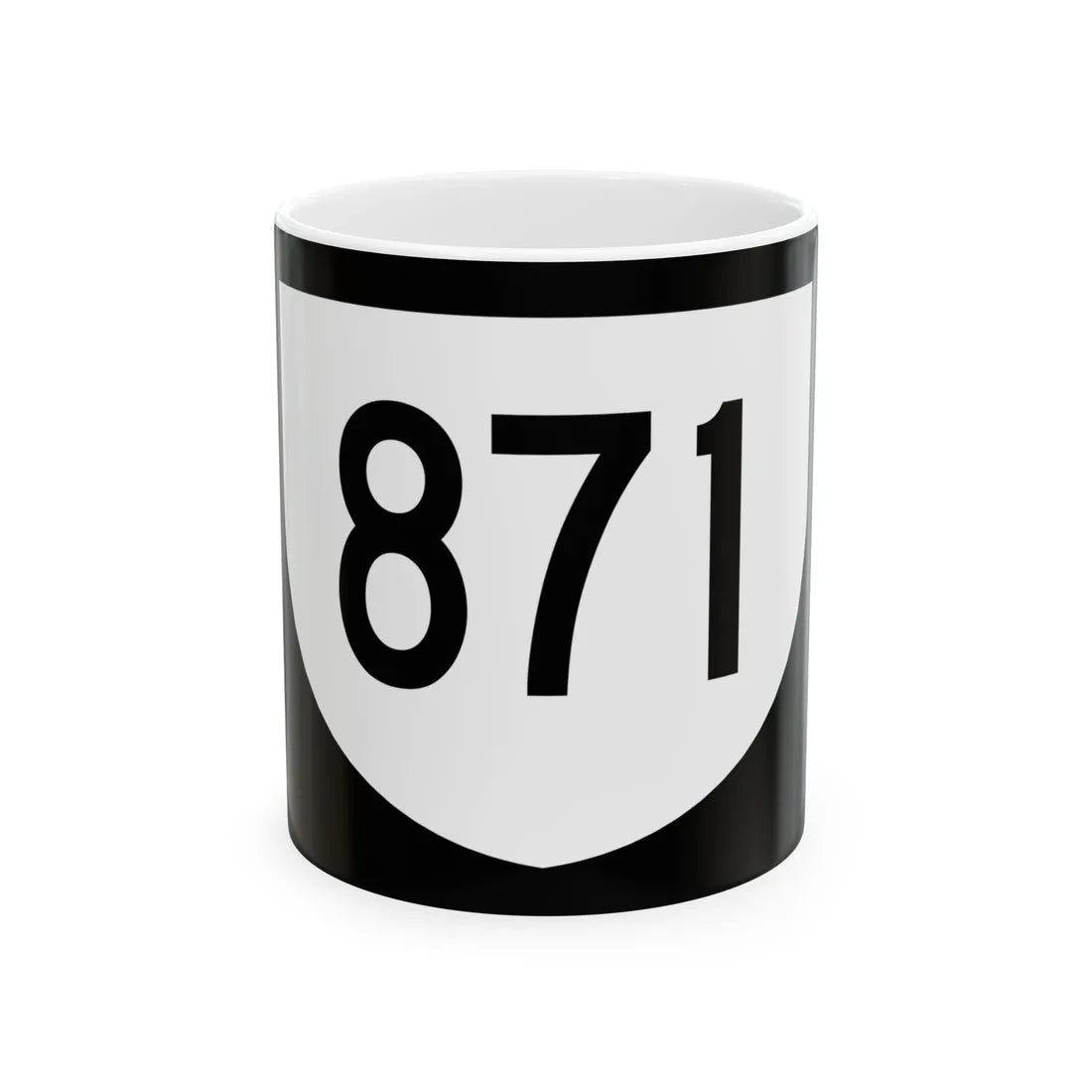 PR urban primary 871 (Puerto Rico) (Road Sign) White Coffee Mug 11oz - Go Mug Yourself