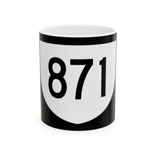 PR urban primary 871 (Puerto Rico) (Road Sign) White Coffee Mug 11oz - Go Mug Yourself