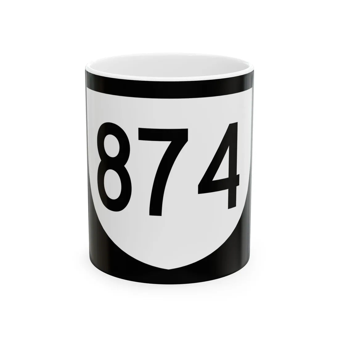 PR urban primary 874 (Puerto Rico) (Road Sign) White Coffee Mug 11oz - Go Mug Yourself
