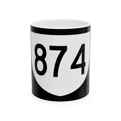 PR urban primary 874 (Puerto Rico) (Road Sign) White Coffee Mug 11oz - Go Mug Yourself