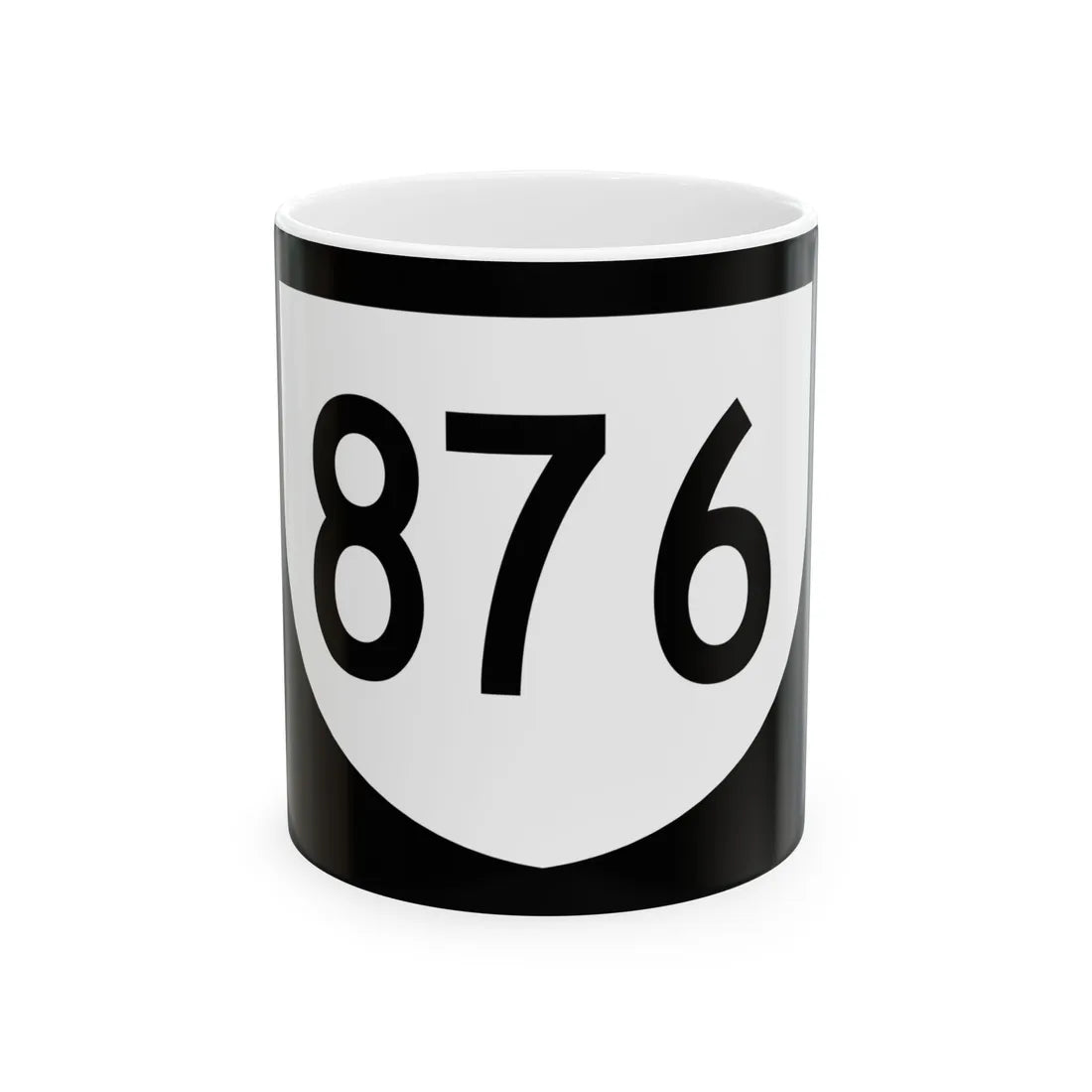 PR urban primary 876 (Puerto Rico) (Road Sign) White Coffee Mug 11oz - Go Mug Yourself