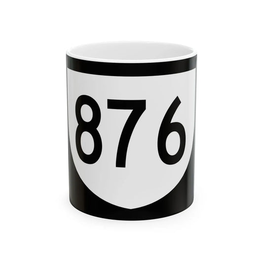 PR urban primary 876 (Puerto Rico) (Road Sign) White Coffee Mug 11oz - Go Mug Yourself